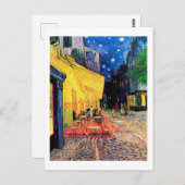 Cafe Terrace at Night, Vincent van Gogh, 1888 Postkarte (Vorne/Hinten)