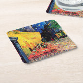 Cafe Terrace at Night, Vincent van Gogh, 1888 Rechteckiger Pappuntersetzer (angewinkelt)