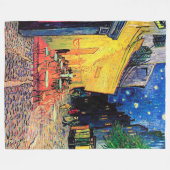 Cafe Terrace at Night, Vincent van Gogh Fleecedecke (Vorderseite (Horizontal))