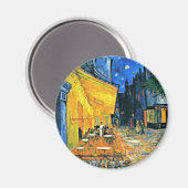Cafe Terrace by Vincent van Gogh, Magnet (Vorderseite/Rückseite)