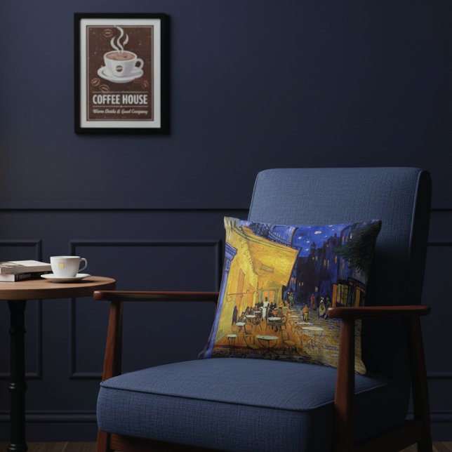 Café Terrace Night Frankreich Vincent van Gogh Kissen (Von Creator hochgeladen)