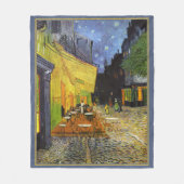 Café Terrace on Night by van Gogh Fleecedecke (Vorderseite)