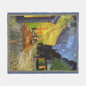 Café Terrace on Night by van Gogh Fleecedecke (Vorderseite (Horizontal))