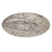 Café Terrasse am Abend, Kunstskizze, Van Gogh Schneidebrett (Ecke)