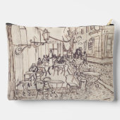 Café Terrasse am Abend, Kunstskizze, Van Gogh Zubehörtasche (Rückseite)