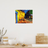 Café Terrasse am Abend Malerei Vincent van Gogh Poster (Küche)