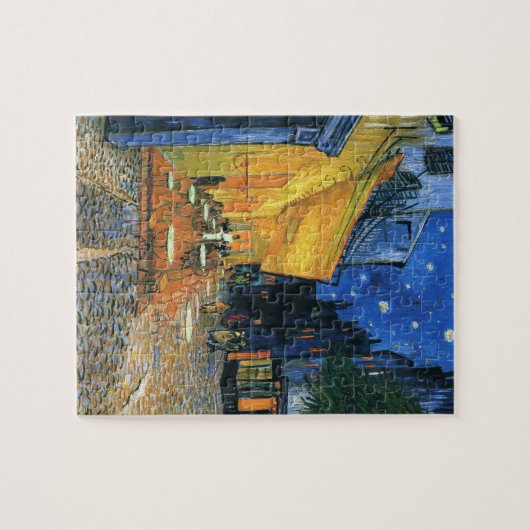 Café Terrasse am Abend Van Gogh Puzzle (Horizontal)