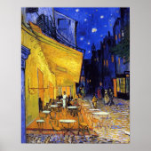Café Terrasse am Abend Vincent van Gogh Poster (Vorne)