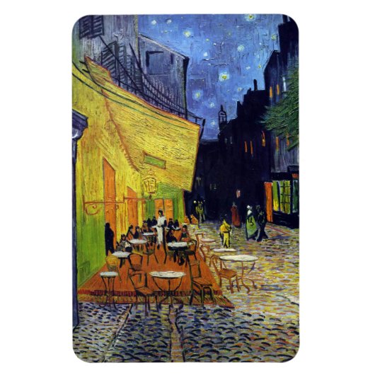 Cafe Terrasse am Abend von Vincent van Gogh 1888 Magnet (Vertikal)