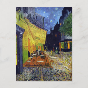 Cafe Terrasse am Abend von Vincent van Gogh 1888 Postkarte