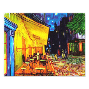 Café-Terrasse bei Nacht Gemälde Vincent van Gogh Fotodruck