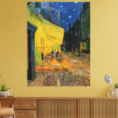 Café Terrasse bei Nacht Leinwanddruck (Insitu (Wohnzimmer))