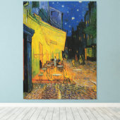 Café Terrasse bei Nacht Leinwanddruck (Insitu (Holzboden))