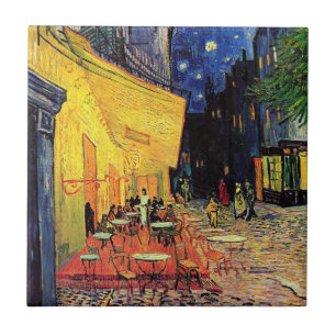 Cafe-Terrasse bei Nacht von Vincent van Gogh Fliese