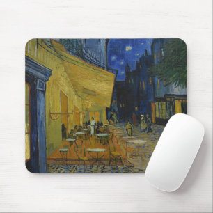 Cafe-Terrasse bei Nacht von Vincent van Gogh Mousepad