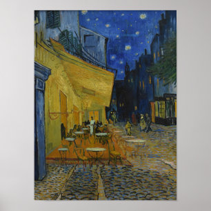Cafe-Terrasse bei Nacht von Vincent van Gogh Poster