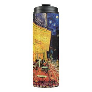 Cafe-Terrasse bei Nacht von Vincent van Gogh Thermosbecher