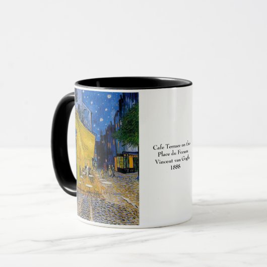 Café-Terrasse durch Vincent van Gogh Tasse (Vorderseite Links)