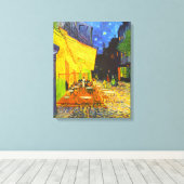 Café Terrasse Leinwanddruck (Insitu (Holzboden))