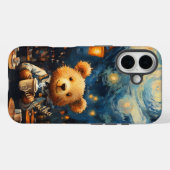 Café Terrasse mit Bären Barista Van Gogh Style Case-Mate iPhone Hülle (Rückseite (Horizontal))