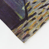 Café-Terrasse nachts durch Van Gogh Fleecedecke (Ecke)