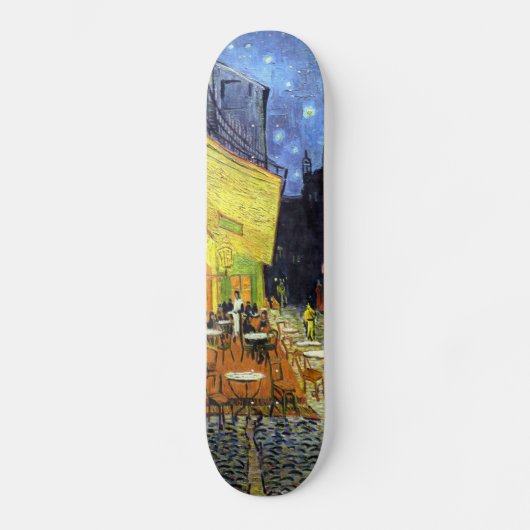 Café-Terrasse nachts durch Vincent van Gogh 1888 Skateboard (Vorderseite)