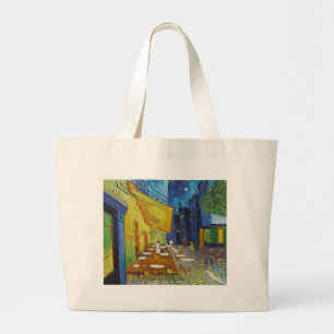 Café-Terrasse nachts durch Vincent van Gogh Jumbo Stoffbeutel