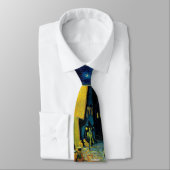 Café Terrasse nachts Krawatte (Gebunden)