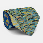 Café Terrasse nachts Krawatte (Gerollt)