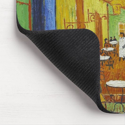 Café Terrasse Nachts von Vincent Van Gogh Mousepad (Ecke)