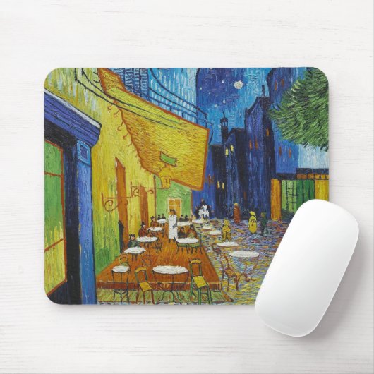 Café Terrasse Nachts von Vincent Van Gogh Mousepad (Mit Mouse)