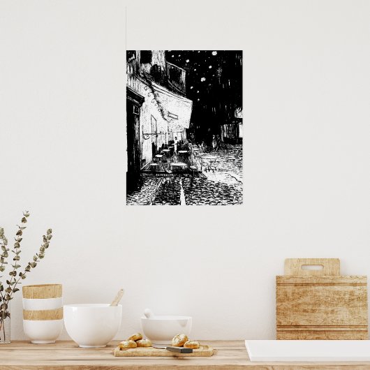 Café Terrasse Poster (Küche)