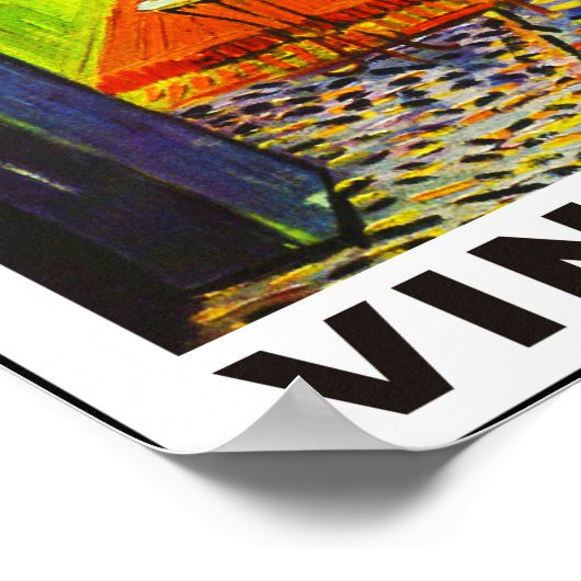 Café Terrasse Poster (Ecke)