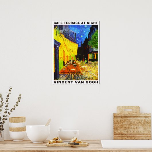 Café Terrasse Poster (Küche)