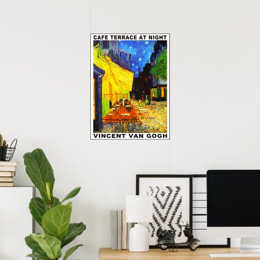 Café Terrasse Poster (Heimbüro)