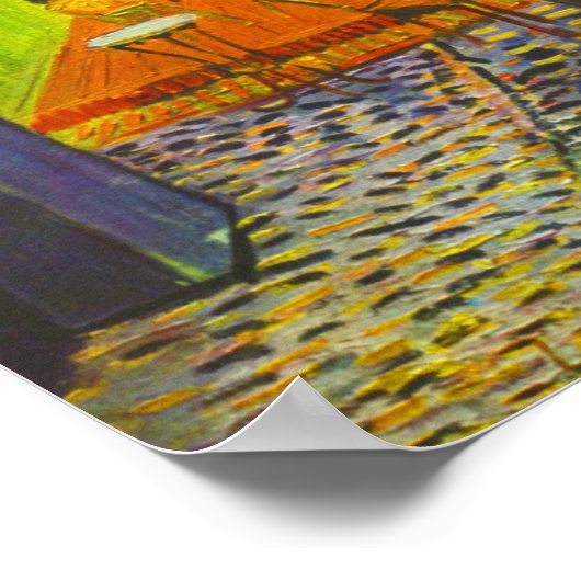 Café Terrasse Poster (Ecke)