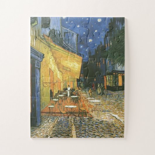 Café Terrasse - Vincent van Gogh Gemälde Art Puzzle (Vertikal)