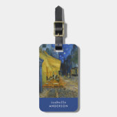 Café Terrasse | Vincent van Gogh Gepäckanhänger (Vorderseite vertikal)