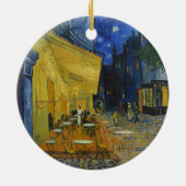 Café Terrasse | Vincent van Gogh Keramik Ornament (Hinten)