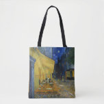 Café Terrasse | Vincent Van Gogh Tasche<br><div class="desc">Cafe Terrace at Night (1888) von niederländischem Post-Impressionisten Vincent Van Gogh. Original Fine Art Malerei ist ein Öl auf der Leinwand,  das eine sternförmige Nachtszene vor einem französischen Café in Arles darstellt. Verwenden Sie die Entwurfstools,  um einen benutzerdefinierten Text hinzuzufügen oder das Bild zu personalisieren.</div>