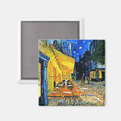 Café Terrasse von Vincent van Gogh Magnet (Vorderseite/Rückseite)