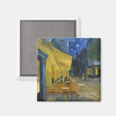 Café Terrasse von Vincent Van Gogh Magnet (Vorderseite/Rückseite)