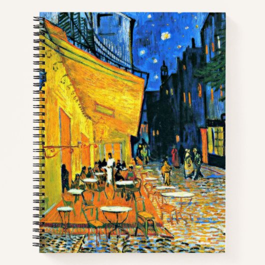 Cafe-Terrasse von Vincent van Gogh, Notizblock (Vorderseite)
