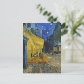 Café Terrasse von Vincent Van Gogh Postkarte (Stehend Vorderseite)