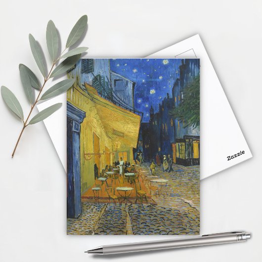 Café Terrasse von Vincent Van Gogh Postkarte