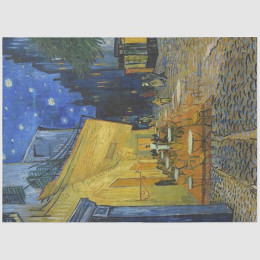 Café Terrasse von Vincent Van Gogh Seidenpapier (Vorderseite)