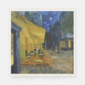 Café Terrasse von Vincent Van Gogh Serviette (Vorderseite)