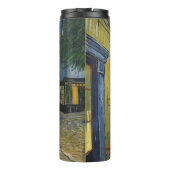 Café Terrasse von Vincent Van Gogh Thermosbecher (Rückseite)