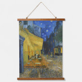 Café Terrasse von Vincent Van Gogh Wandteppich Mit Holzrahmen (Vorderseite)