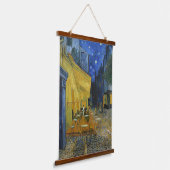 Café Terrasse von Vincent Van Gogh Wandteppich Mit Holzrahmen (Gewinkelt)
